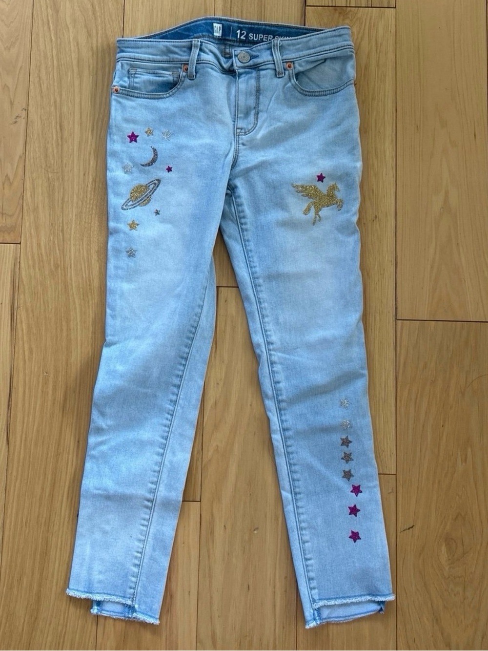 GAP Super Skinny Ankle Jeans for Girls, Size 12